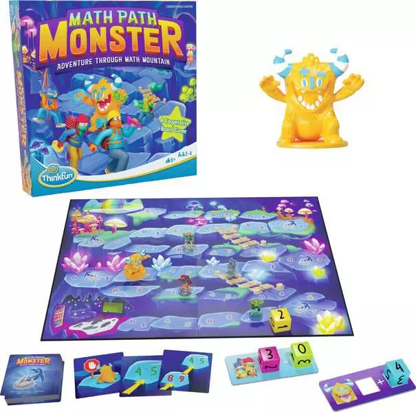 Math Path Monster: The Cooperative Addition and Subtraction Board Game - Brain Game