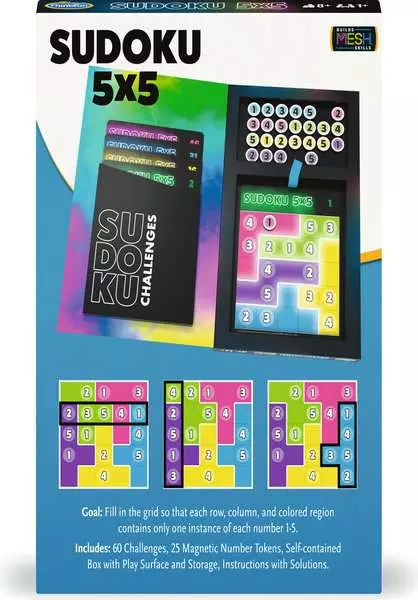 Sudoku 5x5 Magnetic Travel Puzzle: A New, Fun, Energetic Twist to the Classic Game!