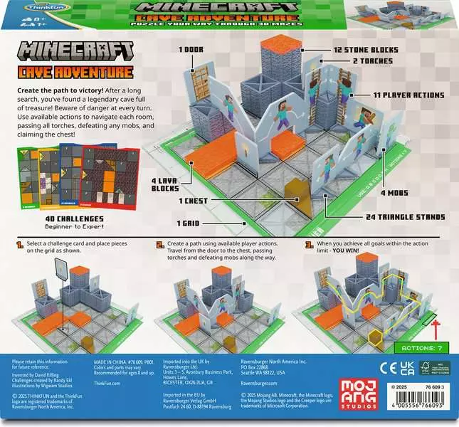 Minecraft Cave Adventure - Strategy and Puzzle Game