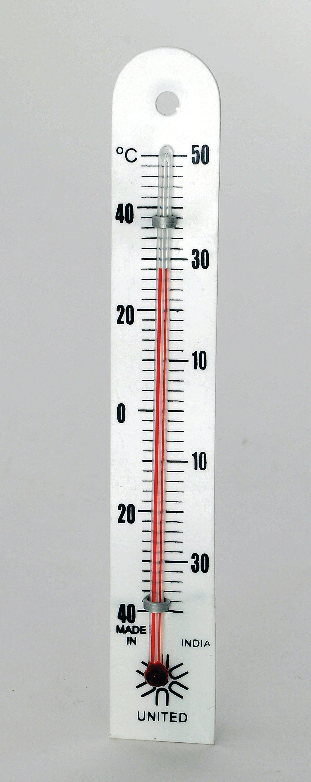 United Scientific® Plastic-Backed Thermometer, -40° To 50° C