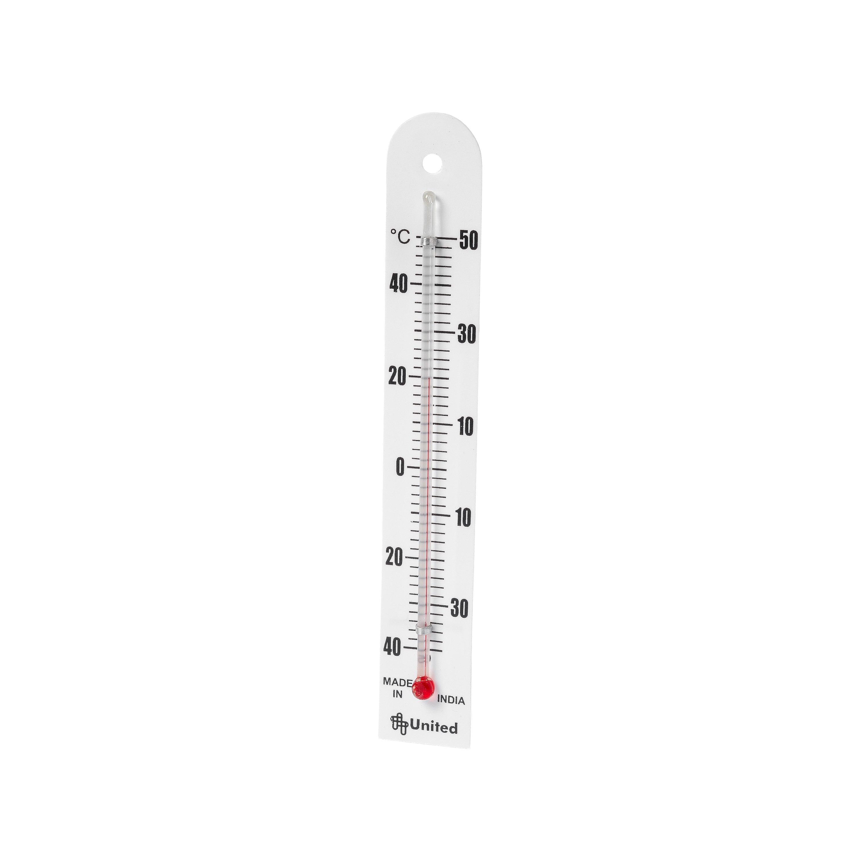 United Scientific® Plastic-Backed Thermometer, -40° To 50° C