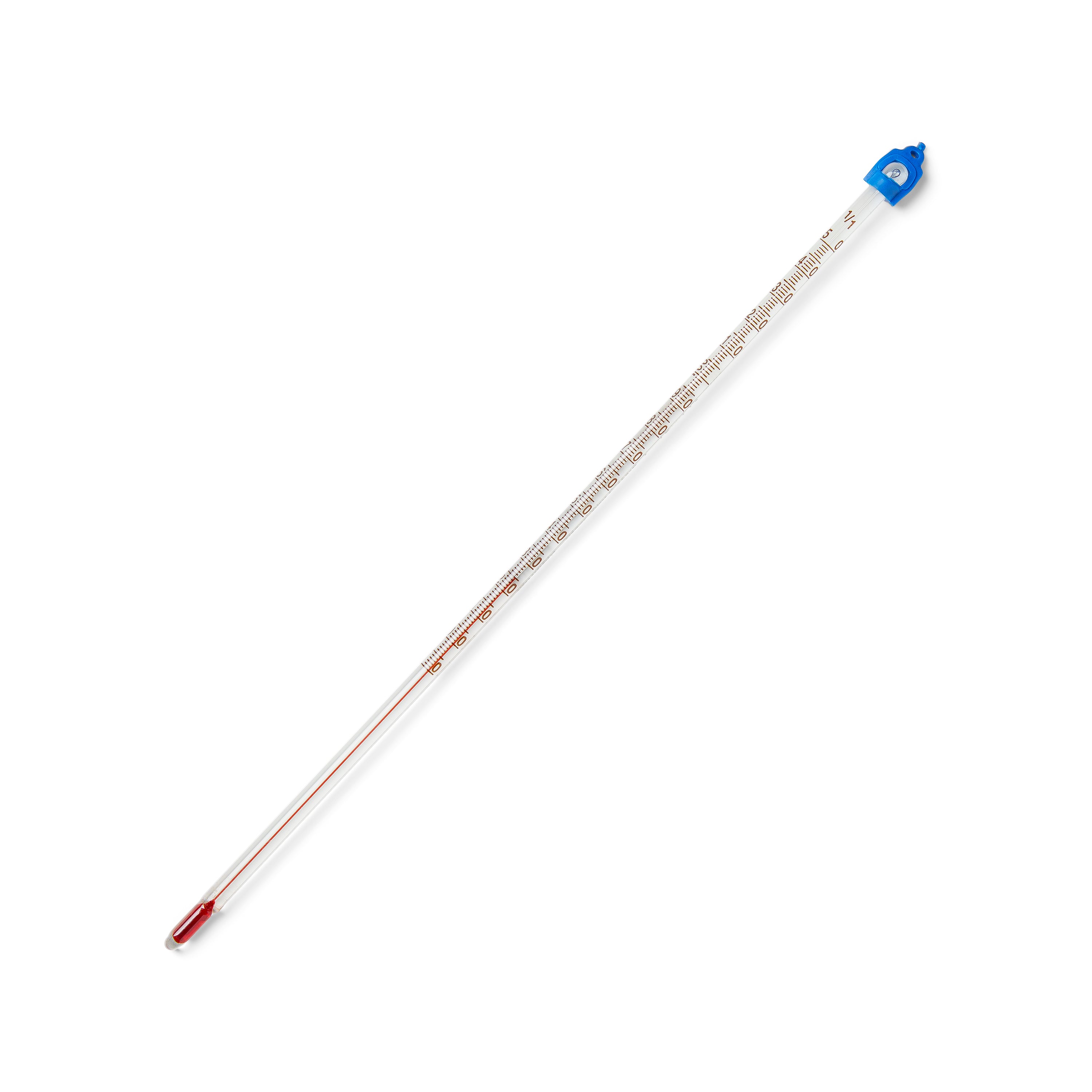 United Scientific® Thermometer, Red Liquid, 12", Total Immersion, -10 To 150 C