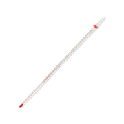 United Scientific® Thermometer, Red Liquid, 12", Total Immersion, Dual Scale, -20 To 150 C / 0 To 300 F