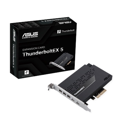 Asus ThunderboltEX 5 PCI Express 4.0 X4 15 GB/s Desktop Keyboard Mouse Monitor Plug-in Card 3 USB Port 1 Thunderbolt Port 1 USB 2.0 Port PC