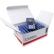 Texas Instruments TI15TK Financial Calculator Dual-Power Battery & Solar  Yellow  10 Pack
