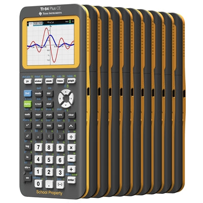 TI84PLUSCE 10 pack: Includes 10 EZ Spot Calculators with rechargeable batteries