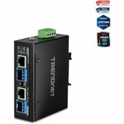 2-Port Industrial SFP to Gigabit PoE++ Media Converter