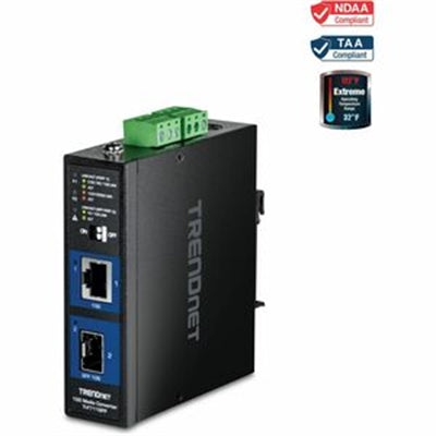 Trendnet TI-F711SFP Convertisseur Industriel De Médias SFP+ 10G, Ricetrasmettitore, Nero