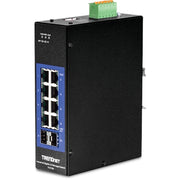 TRENDnet TI-G102i 10-Port Industrial Gigabit L2 Managed DIN-Rail Switch