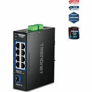 TRENDnet TI-G5091 9-Port Industrial 2.5G DIN-Rail Switch with 10G SFP+ Port