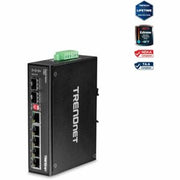 TRENDnet TI-G62 7-Port Industrial Gigabit DIN-Rail Switch