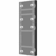 Chief TiLED 1 High dvLED Wall Mount Side Cover - For Unilimin USLIM Series - TAA Compliant - Black