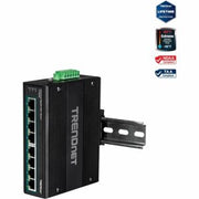 TRENDnet TI-PG80B 8-Port Industrial Gigabit PoE+ DIN-Rail Switch (24 – 56V)