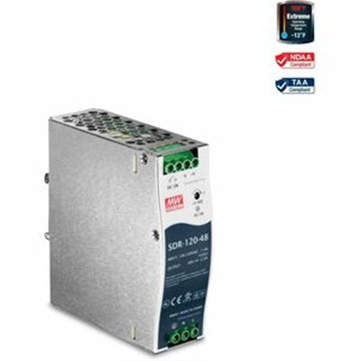 TRENDnet TI-S12048 150W  48 – 56V DC  3.12A AC to DC DIN-Rail Power Supply with PFC Function