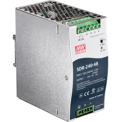 TRENDnet TI-S24048 240W  48 – 56V DC  5A AC to DC DIN-Rail Power Supply with PFC Function