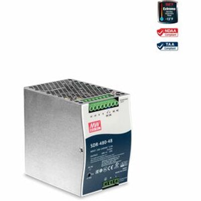 TRENDnet TI-S48048 480W  48 – 56V DC  10A AC to DC DIN-Rail Power Supply with PFC Function
