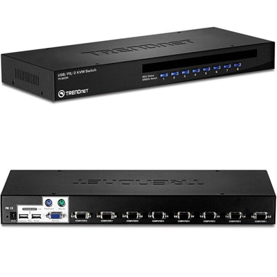 TRENDnet TK-803R 8-port KVM USB/PS2 Rack Mount Switch