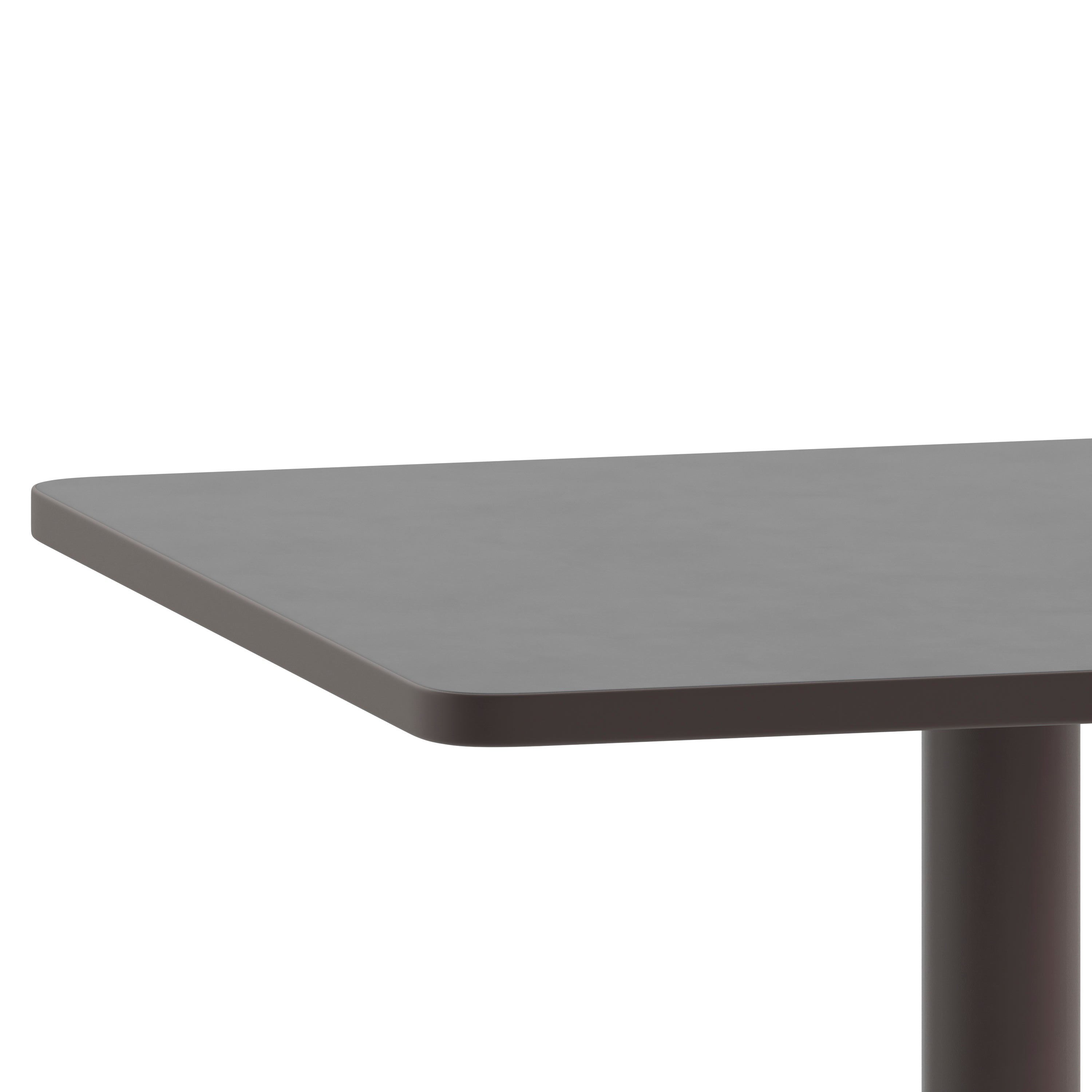 Mellie 23.5'' Bronze Square Metal Indoor-Outdoor Table with Base