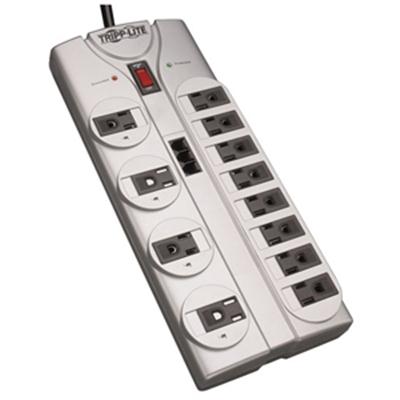 Tripp Lite by Eaton Protect It! 12-Outlet Surge Protector 8 ft. (2.43 m) Cord 2160 Joules Tel/Modem Protection
