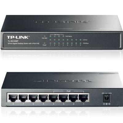 TP-Link TL-SG1008P V4 | 8 Port Gigabit PoE Switch | 4 PoE+ Ports @64W | Desktop | Plug & Play | Sturdy Metal W/ Shielded Ports | Fanless | Limited Lif