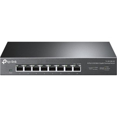 TP-Link TL-SG108-M2 - 8 Port Multi-Gigabit Unmanaged Network Switch, Ethernet Splitter, 𝟮.𝟱𝗚𝗯 Bandwidth, Plug & Play Desktop/Wall-Mount Fa