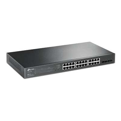TP-Link - JetStream TL-SG2428P 24-Ports Ethernet Switch - 24 Ports - Fast Ethernet, Gigabit Ethernet - 10/100/1000Base-T - Unknown