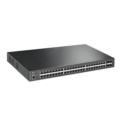 TP-Link - TL-SG3452XP - JetStream TL-SG3452XP Ethernet Switch - Limited Lifetime Warranty - 48 Ports - Manageable - Black