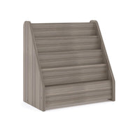Book Display, Assembled, Shadow Elm Gray, 15.5"H x 24"W x 14"D