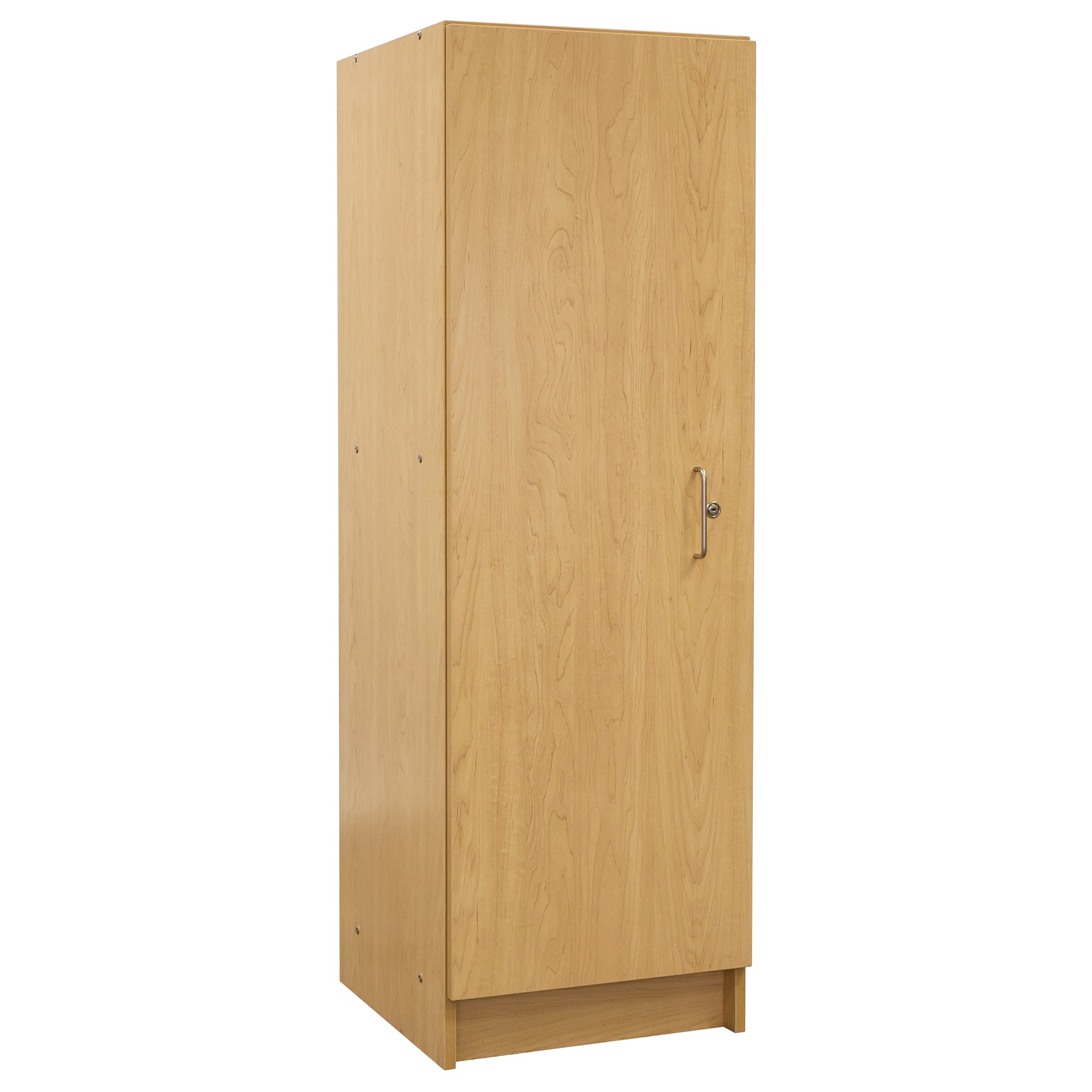 Single-Door Tall Cabinet, Assembled, Maple/Maple, 59.5"H x 19.5"W x 20.5"D