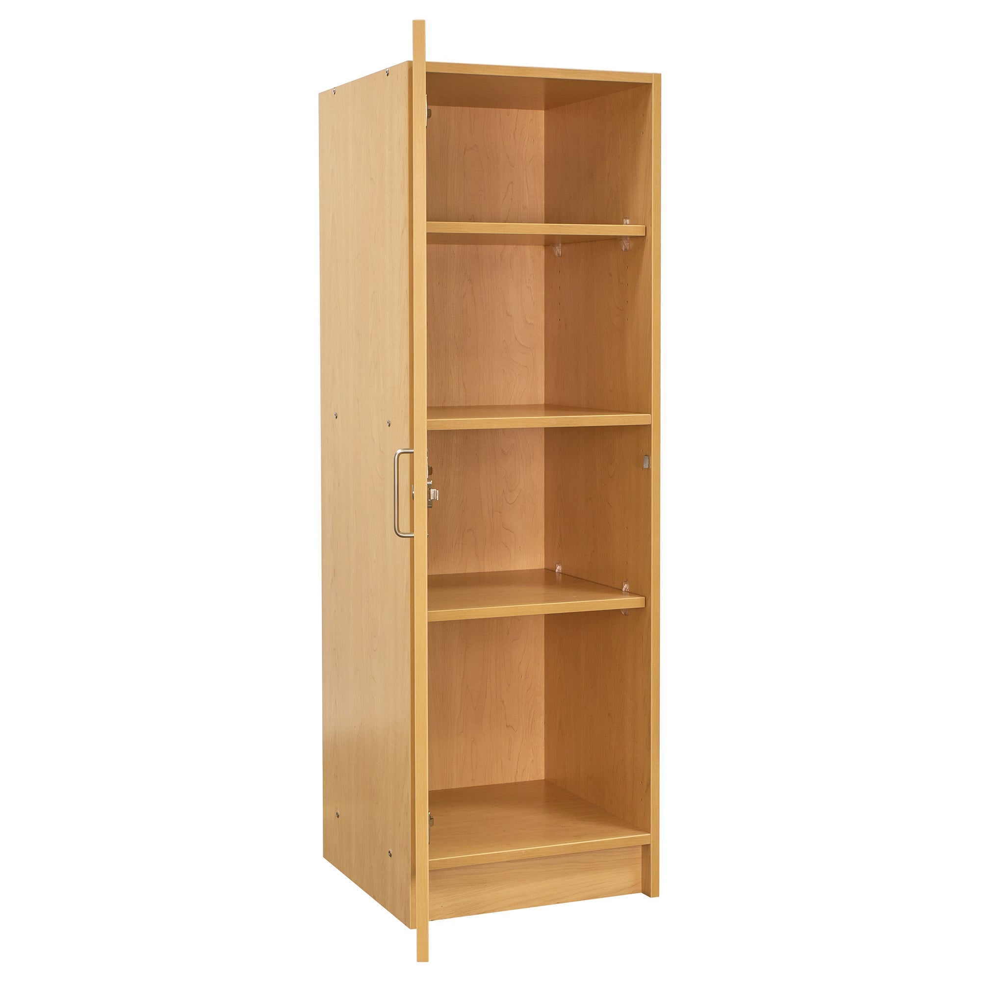 Single-Door Tall Cabinet, Ready-To-Assemble, Maple/Maple, 59.5"H x 19.5"W x 20.5"D