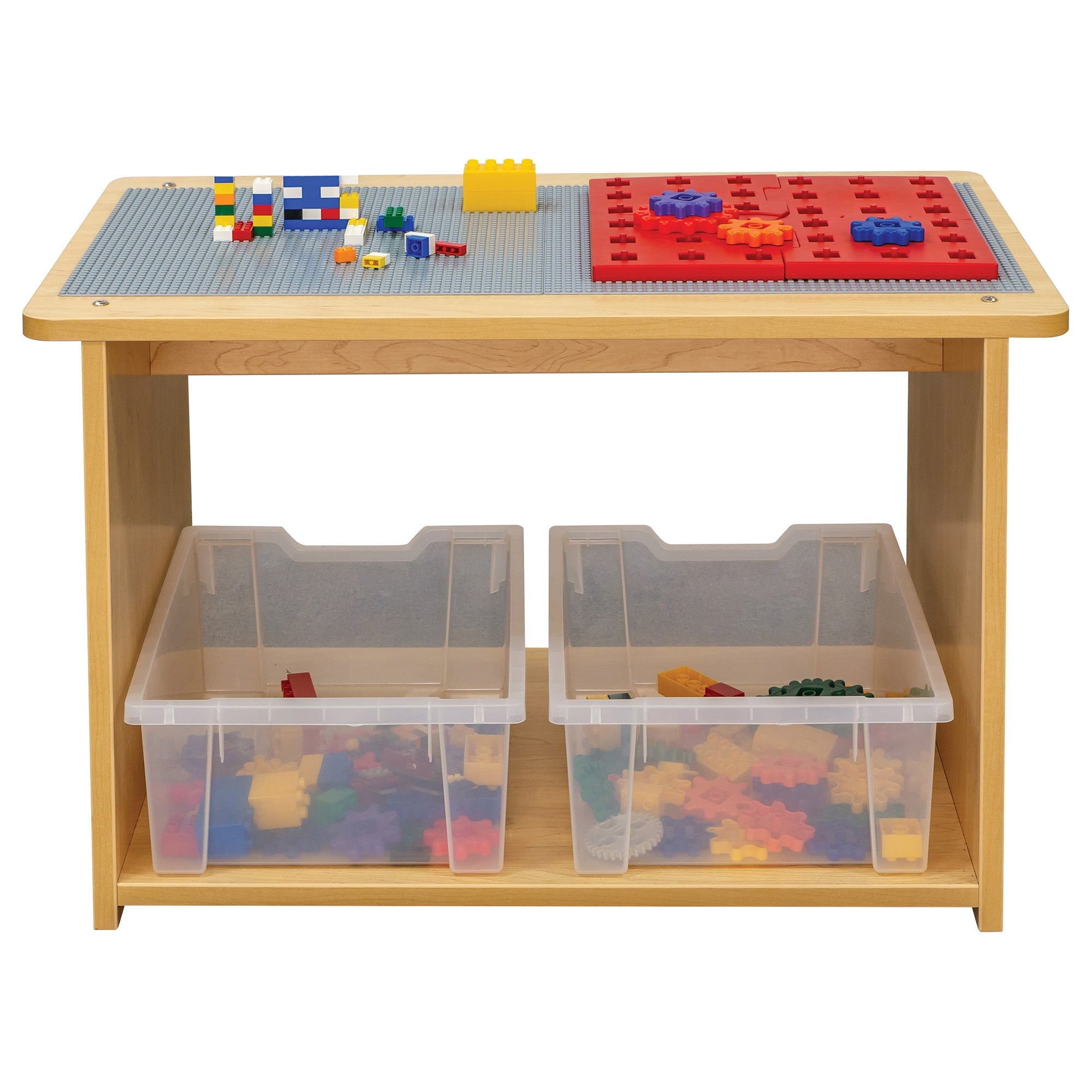 Preschool Play Center, Assembled, Maple/Maple, 20"H x 32"W x 20.5"D