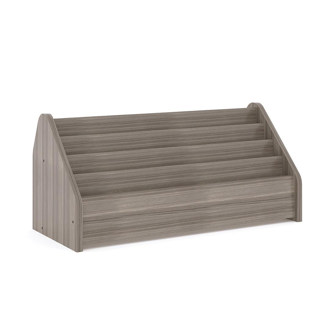 Book Display, Assembled, Shadow Elm Gray, 15.5"H x 32.5"W x 14"D