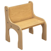 8" Activity Chair, Ready-To-Assemble, Beige/Maple, 15"H x 13"W x 12.5"D
