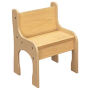 10" Activity Chair, Ready-To-Assemble, Beige/Maple, 18"H x 13"W x 12.5"D