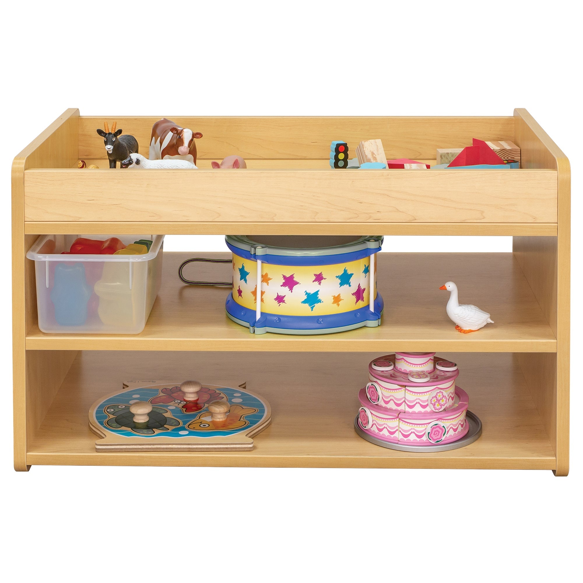 Toddler Play Center, Ready-To-Assemble, Maple/Maple, 19.5"H x 33"W x 20"D