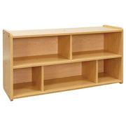 Toddler Compartment Storage, Assembled, Maple/Maple, 23.5"H x 46"W x 15"D
