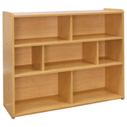 School Age Compartment Storage, Ready-To-Assemble, Maple/Maple, 23.5"H x 46"W x 15"D