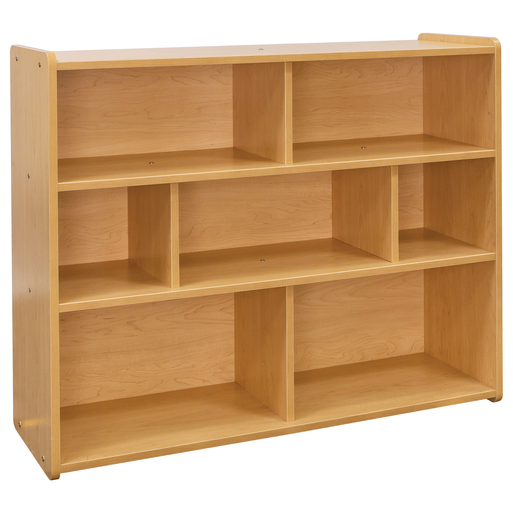 School Age Compartment Storage, Assembled, Maple/Maple, 23.5"H x 46"W x 15"D