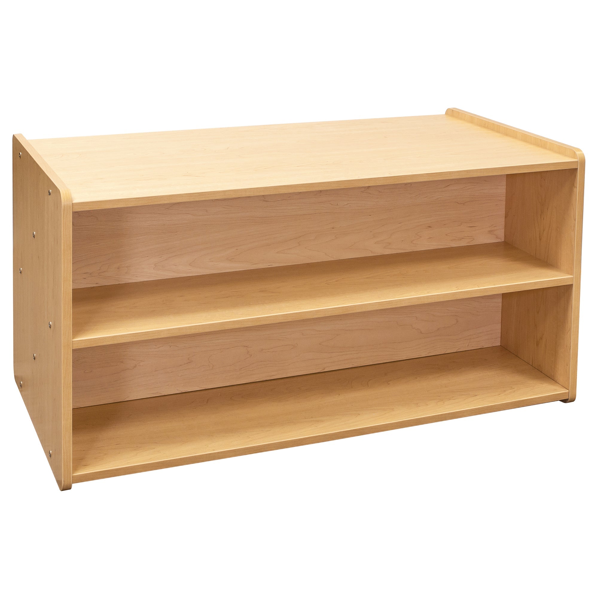 Toddler Shelf Storage, Ready-To-Assemble, Maple/Maple, 23.5"H x 46"W x 23.5"D