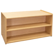 Toddler Shelf Storage, Assembled, Maple/Maple, 23.5"H x 46"W x 23.5"D