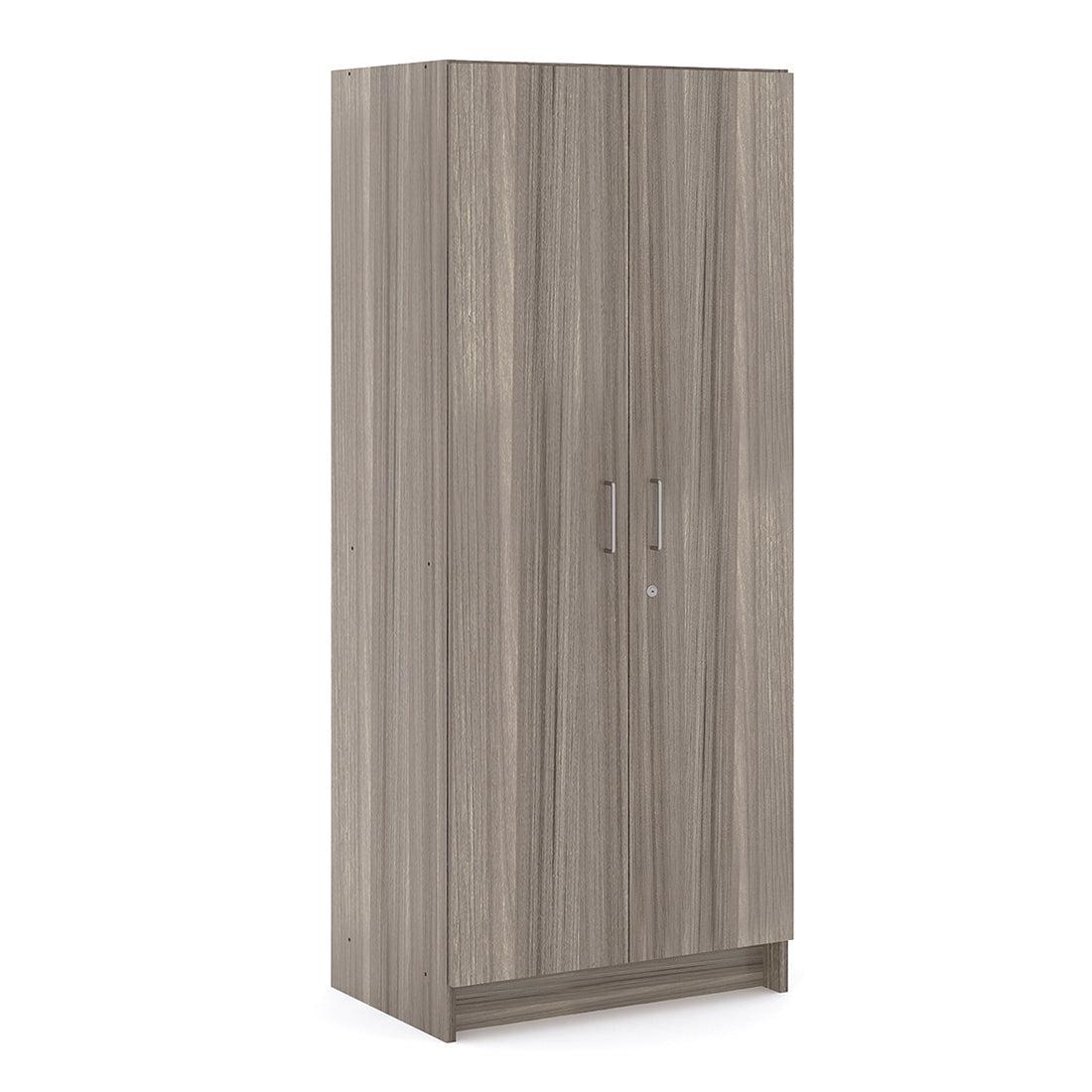 Double-Door Tall Cabinet, Ready-To-Assemble, Shadow Elm Gray, 72"H x 30"W x 20.5"D