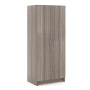 Double-Door Tall Cabinet, Assembled, Shadow Elm Gray, 72"H x 30"W x 20.5"D