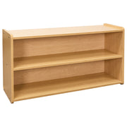 Toddler Shelf Storage, Ready-To-Assemble, Maple/Maple, 23.5"H x 46"W x 15"D