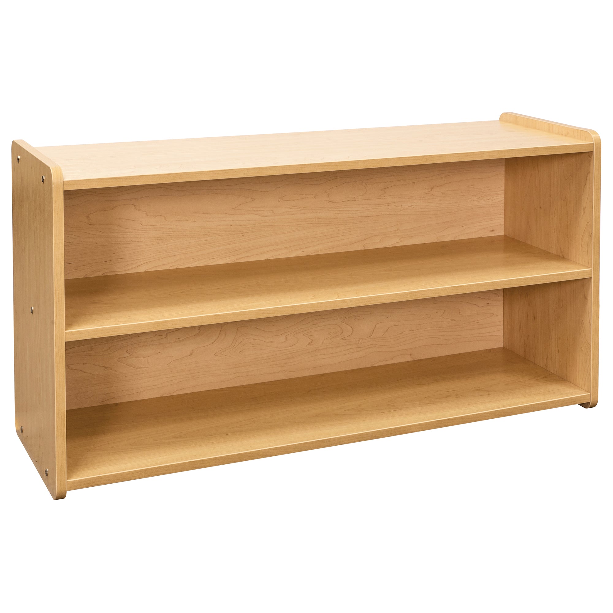 Toddler Shelf Storage, Ready-To-Assemble, Maple/Maple, 23.5"H x 46"W x 15"D