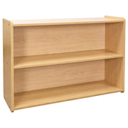 Preschool Shelf Storage, Ready-To-Assemble, Maple/Maple, 30.5"H x 46"W x 15"D