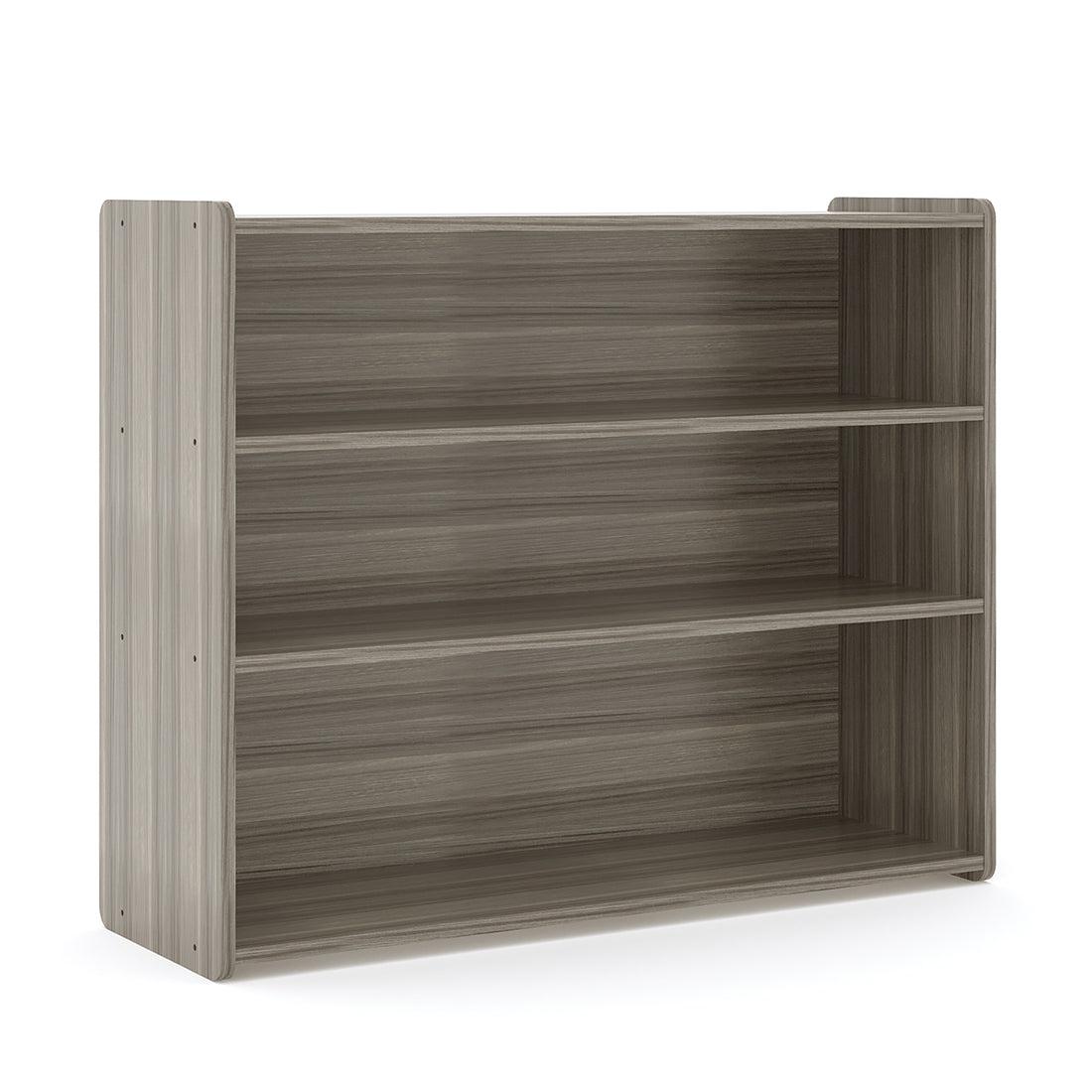 School Age Shelf Storage, Ready-To-Assemble, Shadow Elm Gray, 37.5"H x 46"W x 15"D