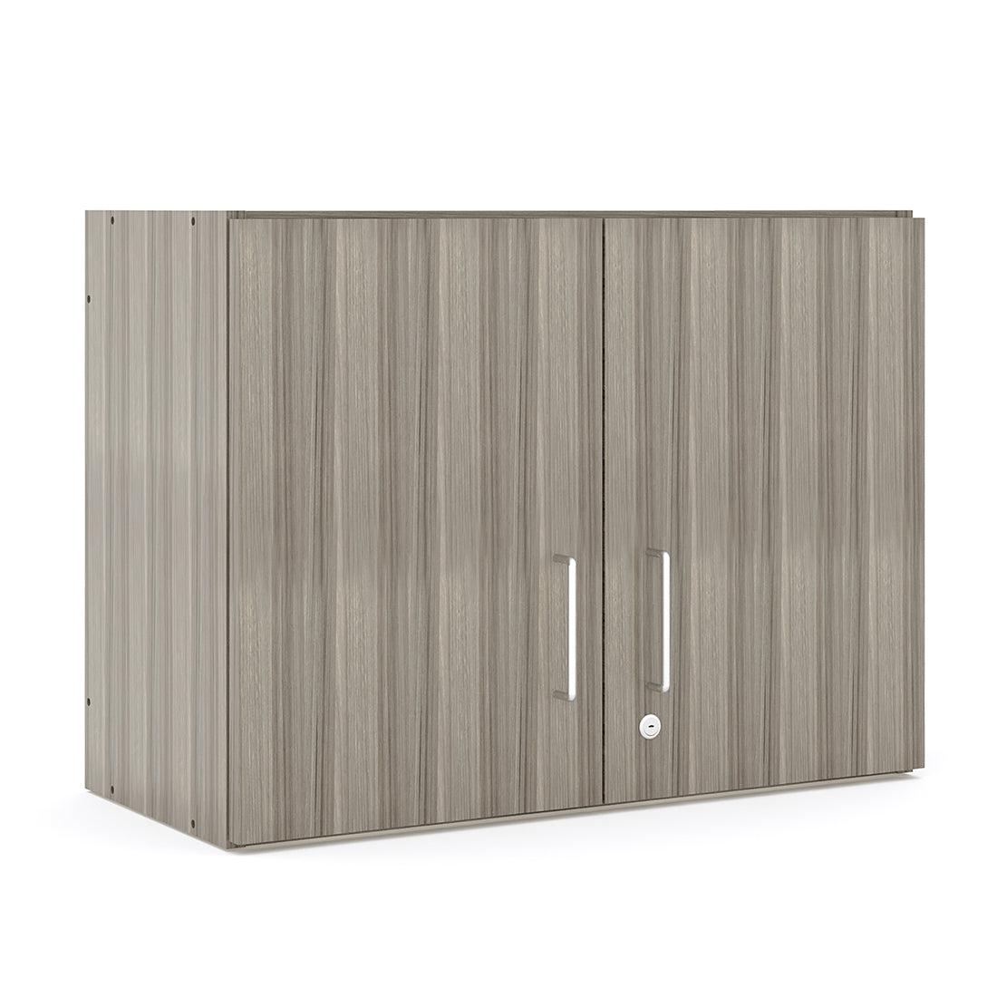 2-Level Wall Cabinet, Assembled, Shadow Elm Gray, 22.5"H x 30"W x 14.5"D