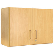 2-Level Wall Cabinet, Assembled, Maple/Maple, 22.5"H x 30"W x 14.5"D