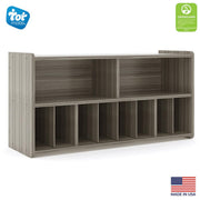 Diaper Wall Storage, Assembled, Shadow Elm Gray, 23.5"H x 46"W x 15"D