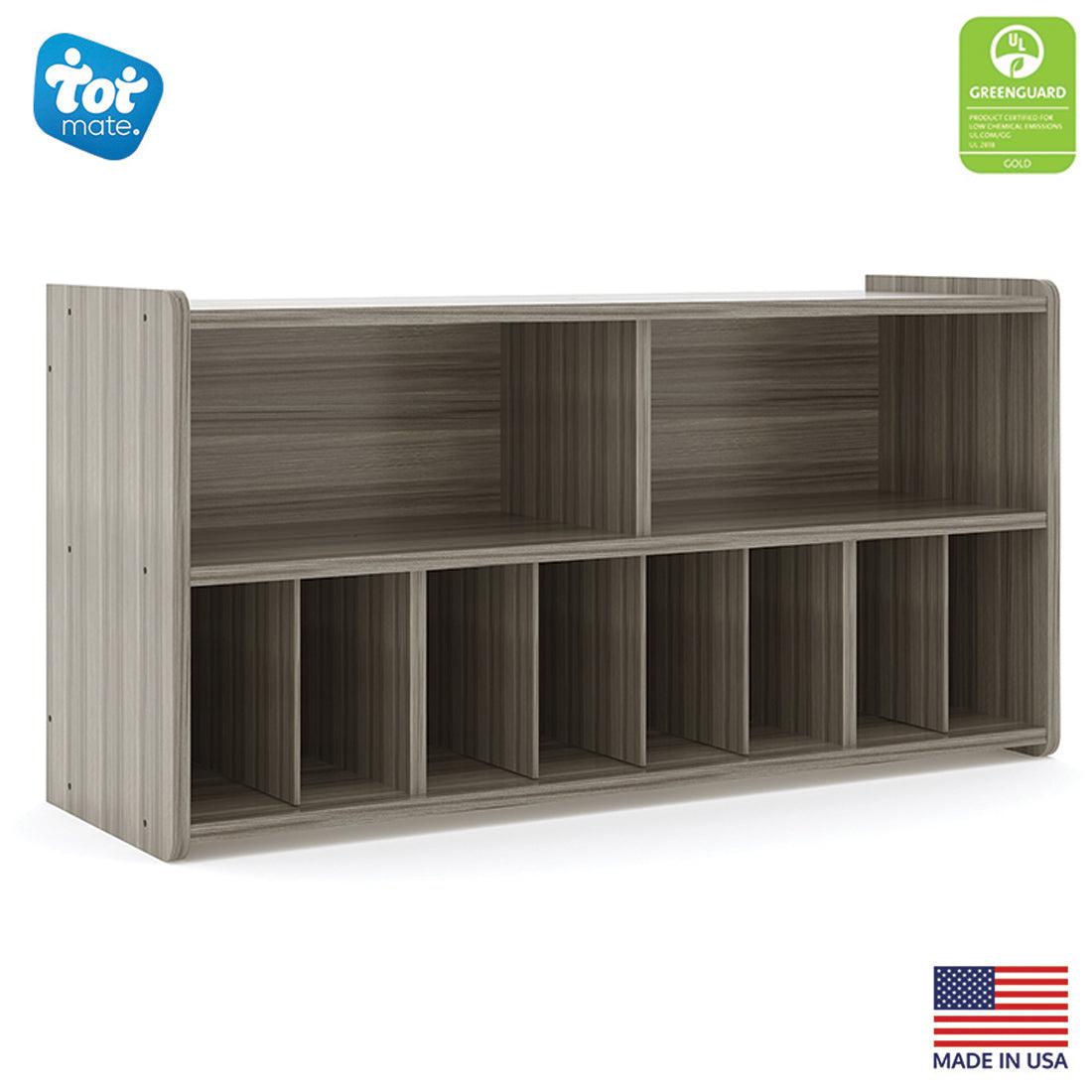 Diaper Wall Storage, Ready-To-Assemble, Shadow Elm Gray, 23.5"H x 46"W x 15"D